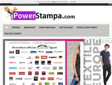 Tablet Screenshot of powerstampa.com